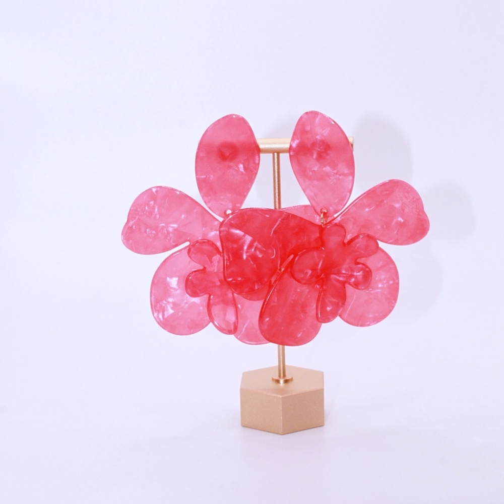 Pink Statement Earrings